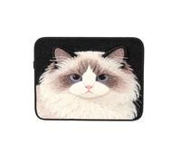 Cozy Cat Portrait - Custodia per computer portatile, borsa da lavoro, 25,4 cm