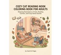 Cozy Cat Reading Nook Coloring Book for Adults: Relaxing Illustrations of Cats, Reading Corners, and Cozy Home Scenes