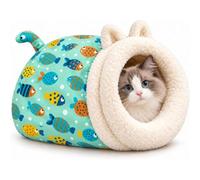 Cozy Cat Sleeping Bag, 21.6 * 17.7 inch Cat Sleeping Bag for Indoor Cats, Soft Machine Washable Winter Plush Sack Cave Bed for Sleeping Relax Play, Kitten Puppy, Up to 13lb