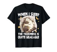 Cozy Cat T-Funny Lazy Nightgown Chonk Cat Maglietta