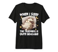 Cozy Cat T-Funny Lazy Nightgown Chonk Cat Maglietta Premium