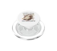 Cozy Cat T-Funny Lazy Nightgown Chonk Cat PopSockets PopGrip per MagSafe