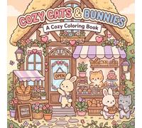Cozy Cats & Bunnies: Cute Bakery Coloring Book for Relaxation and Stress Relief