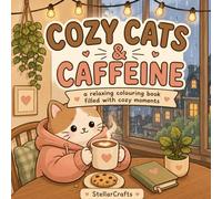 Cozy Cats & Caffeine: A relaxing colouring book filled with cozy moments