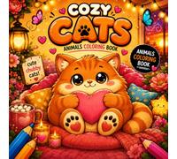Cozy Cats Coloring Book for Adults: 25 Cute & Cozy Cat Illustrations with Bold Lines, Big Spaces and Relaxing Designs for Stress Relief and Creative Fun