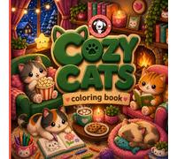 Cozy Cats Coloring Book: Isometric Kawaii Illustrations - Kids, Teens and Adults