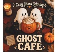 Cozy Chaos Coloring: Ghost Café: Cute & Cozy Easy Coloring Book for Adults & Teens | Bold Spooky Ghosts, Pumpkin Latte Vibes, Relaxing Autumn Café Scenes & Stress Relief