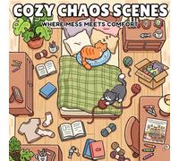 Cozy Chaos Scenes: A Cozy Coloring Book for Adults and Teens Featuring Relaxing, Cute, and Messy Everyday Moments