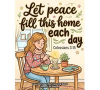 Cozy Christian Girl Coloring Book: A Bold and Easy Bible Verse Activity Book with Scripture Quotes and Simple Home Life Scenes