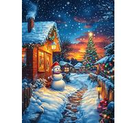 Cozy Christmas Cabin in A Snowy Forest Puzzle 1000 Pezzi Rompicapo Per Ufficio Premium Wildlife Pet Pausa Lavoro Rilassante Attività Per Colleghi Regalo Festa Aziendale 1000 PCS