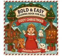Cozy Christmas Coloring Book Bold & Easy - Relaxing Holiday