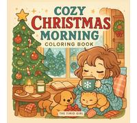 Cozy Christmas Mornings: Bold and Easy Coloring Book for Teens and Adults Featuring Cute Designs and Simple Holiday Scenes for Stress Relief and Relaxation