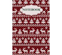 Cozy Christmas Sweater Notebook - Reindeer & Trees (100 Pages)