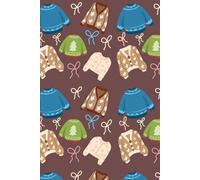 Cozy Christmas Sweaters Notebook: 400 Blank Pages, 6x9 Large Size, Cute Winter Knit Design, Perfect for Holiday Gifting, School, or Work