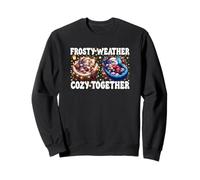 Cozy Christmas Vibes Graphic for Kitten Mom Cute Winter Cat Felpa