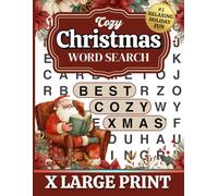 COZY CHRISTMAS WORD SEARCH EXTRA LARGE PRINT: 50 Amazing XL font size puzzles for an extra cozy Christmas