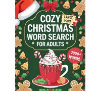 Cozy Christmas Word Search For Adults Large Print