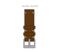 COZY Cinturino per orologio minimalista in pelle cognac Gobi fatto a mano 18/...