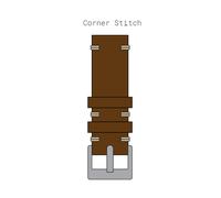 COZY Cinturino per orologio minimalista in pelle cognac Gobi fatto a mano 18/...