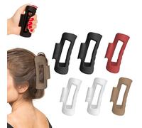 Cozy Clip per capelli in silicone, set da 6 pezzi, clip per capelli spessi o fini, comodo supporto per lavoro, palestra e strati lunghi, fermaglio per capelli in silicone Invisibobble Style