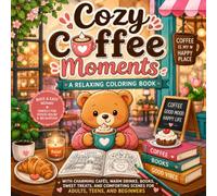 Cozy Coffee Moments: A Relaxing Coloring Book with Charming Cafés, Warm Drinks, Books, Sweet Treats, and Comforting Scenes for Adults, Teens, and Beginners