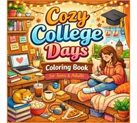 Cozy College Days Coloring Book for Teens & Adults: Relaxing Dorm Life, Study Nights & Campus Café Scenes