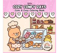 Cozy Comfy Days: Cute & Cozy Coloring Book for Adults and Teens | Bold & Easy Relaxing Designs for Stress Relief, Hygge and Mindfulness