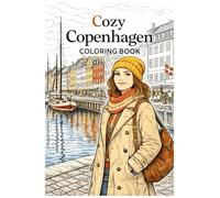 Cozy Copenhagen Coloring Book: Relaxing Scandinavian City Scenes & Landmarks | 32 Single-Sided Pages for Adults & Teens