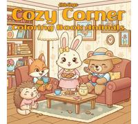 Cozy Corner Coloring Book Animals: Hygge Inspired Spaces for Relaxation, Warm Interior Scenes with Cute Animal Friends, and Stress Relief Designs for Adults & Teens