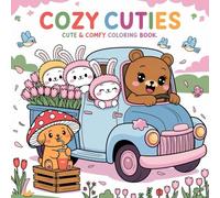 Cozy Corner: Coloring Book for Adults and Kids: Cozy Cuties Coloring