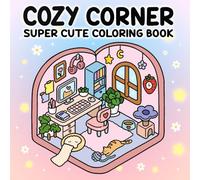 Cozy Corner: Super Cute Coloring Book for Adults and Teens with Cozy Hygge Spaces for Relaxation.