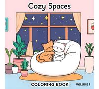 Cozy Corners: A Coloring Book of Warm & Inviting Spaces Vol. 1: Charming Miniature Rooms to Color & Escape Into