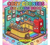 Cozy Corners Coloring Book for Adults & Teens: 50+ Super Cute Kawaii Rooms, Comfy Corners, Hygge Spaces, and Relaxing Home Scenes for Stress Relief & Creativity.