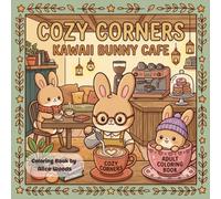 Cozy Corners : Kawaii Bunny Cafe: Cute & Comfy and The Ultimate Stress-Relief Colouring Book for adults