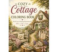 Cozy Cottage Coloring Book: 60 Cozy & Relaxing Illustrations Featuring Cottage Gardens, Tea Time, Reading Nooks, Farmhouse Kitchens, Greenhouses, and Peaceful Nature Scenes for Adults & Teens