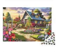 Cozy Cottage Garden Jigsaw Puzzle Impossibili 1000Pcs Interesting Decorazione Per La Casa. Giochi Rilassamento E Intelligence Per Adulti E Ragazzi Da 14 Anni 38x26cm/1000pcs