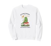 Cozy Cottagecore Coffee Frog Art Felpa