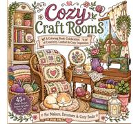 Cozy Craft Coloring Book: A Cozy Hygge Coloring Journey Through Craft Rooms, Tea Corners & Rainy Day Spaces