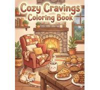 Cozy Cravings Coloring Book: A Bold and Easy Coloring Book for Adults and Kids: Simple Food Designs for Relaxation