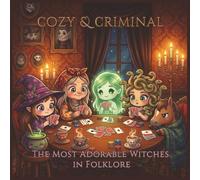 Cozy & Criminal: Witches & Folklore - A Kawaii Chibi Coloring Book for Adults & Teens Featuring 40 Bold & Easy Cozy Scenes of Witches, Myths & Magical ... | Perfect for Fans of Cozy & Dark Whimsy