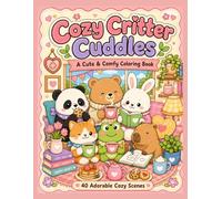 Cozy Critter Cuddles: A Cute & Comfy Coloring Book