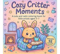 Cozy Critter Moments: Cute and Calm Animal Coloring Book for Kids Ages 3-7: 52 Adorable Bunny, Puppy & Fluffy Friend Scenes for Relaxation, Quiet Time & Creative Fun