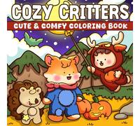 Cozy Critters: Adorable Animal Coloring Pages with Warm Scenes, Sweet Moments, Relaxing Vibes for Kids and Adults to Enjoy and Have Fun