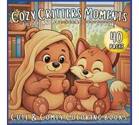 Cozy Critters Moments: Adorable Furry Friends in Cozy Daily Scenes - A Relaxing Coloring Book for Adults and Teens