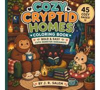 Cozy Cryptid Homes Coloring Book: Bold & East Cute Monster Hideaways