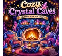 Cozy Crystal Caves: A Cozy Fantasy Coloring Book for Adults with Magical Crystal Caves, Cozy Hideaways, Glowing Gems, and Relaxing Fantasy Scenes