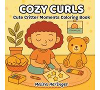 Cozy Curls: Cute Critter Moments Coloring Book