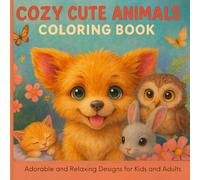 Cozy Cute Animals Coloring Book: Adorable and Relaxing Designs for Kids and Adults