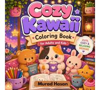 Cozy Cuties: A Kawaii Coloring Book for Adults and Kids (Bold and Easy)