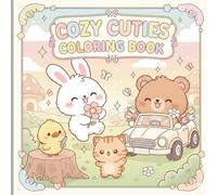Cozy Cuties Coloring Book: A Bold and Easy Collection of Kawaii Animals, Relaxing Countryside Scenes, and Simple Thick-Outline Designs for Stress Relief and Relaxation